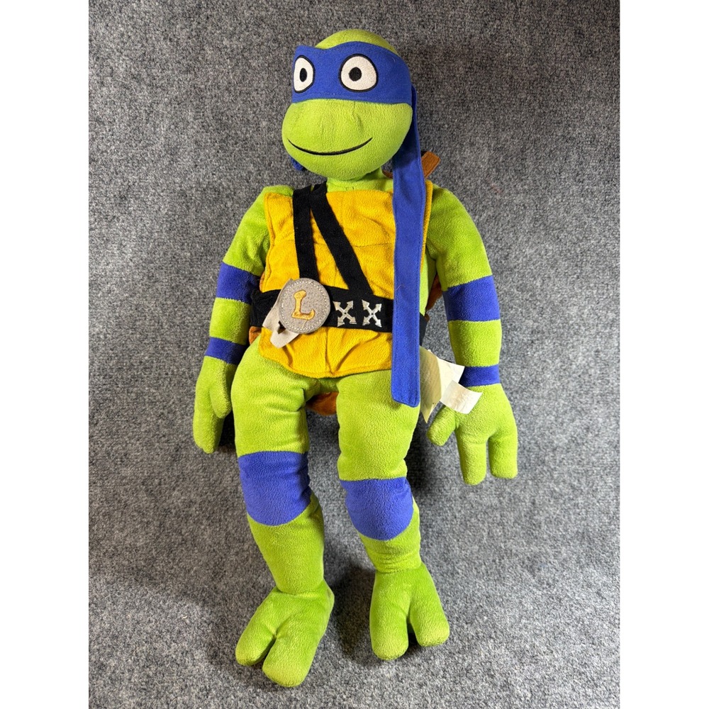 TMNT Mutant Mayhem Leonardo Plush 23 Inch Blue Mask Ninja Turtle 2023 Large Toy